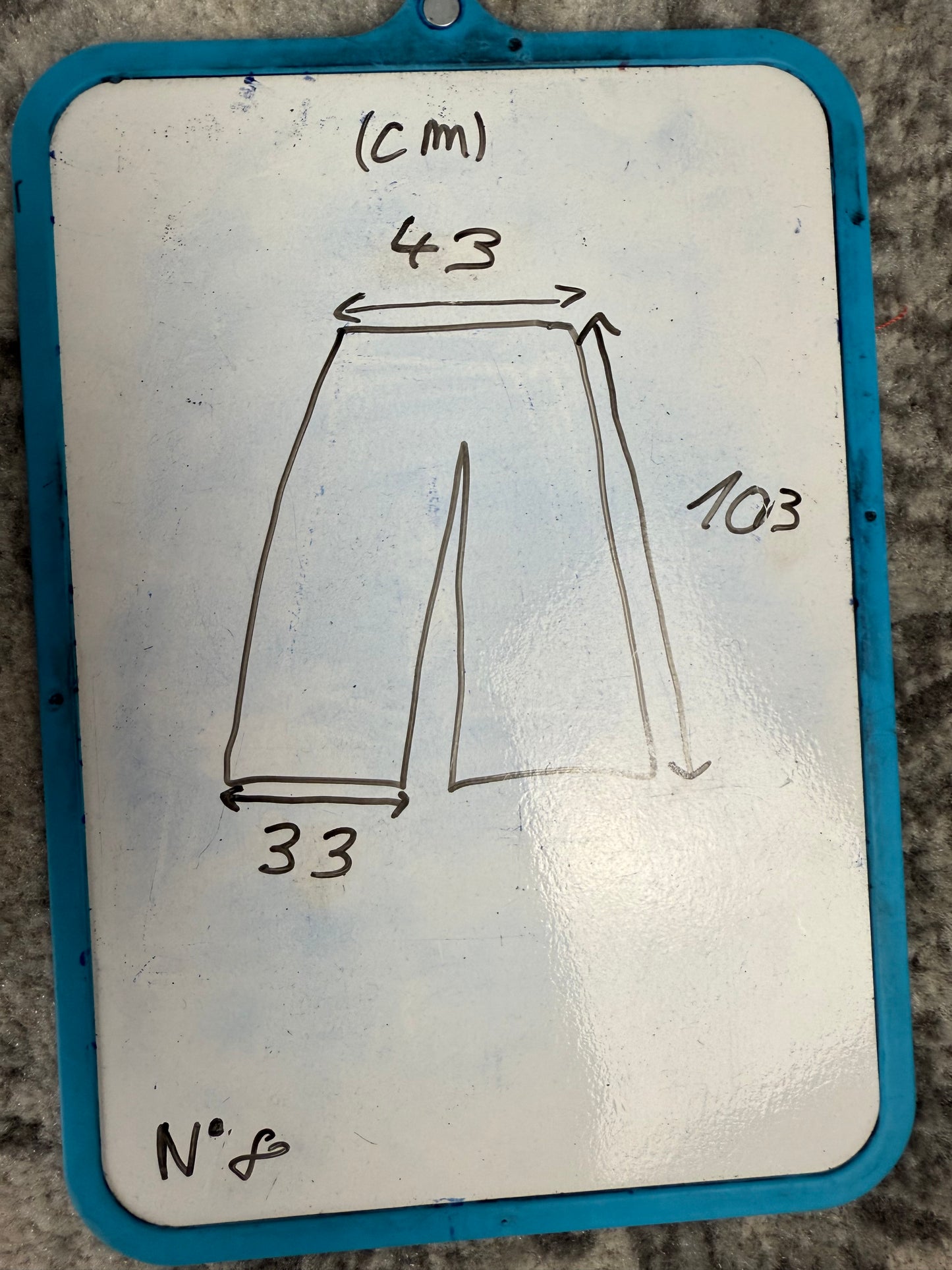 Pantalon baggy en denim upcyclé large style skater streetwear y2k hip-hop 90’s - Pièce unique M n•8