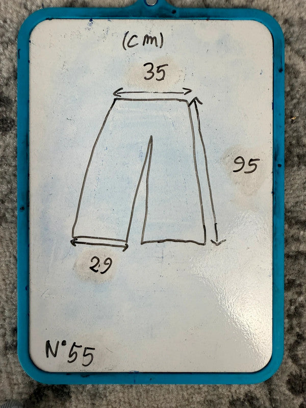 Pantalon baggy jean large skater Japanese balloon streetwear JNCO y2k vintage hip-hop XS n•55