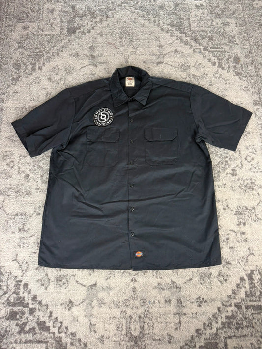 Chemise Dickies manches courtes large baggy design streetwear y2k hip-hop fait main taille XL n•467