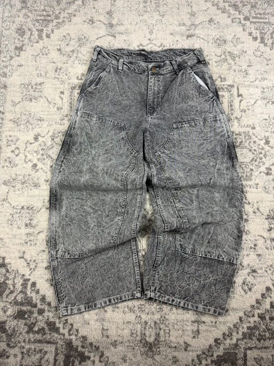 Pantalon baggy double knee 100% Cotton jean large Japanese streetwear JNCO y2k hip-hop taille 32US