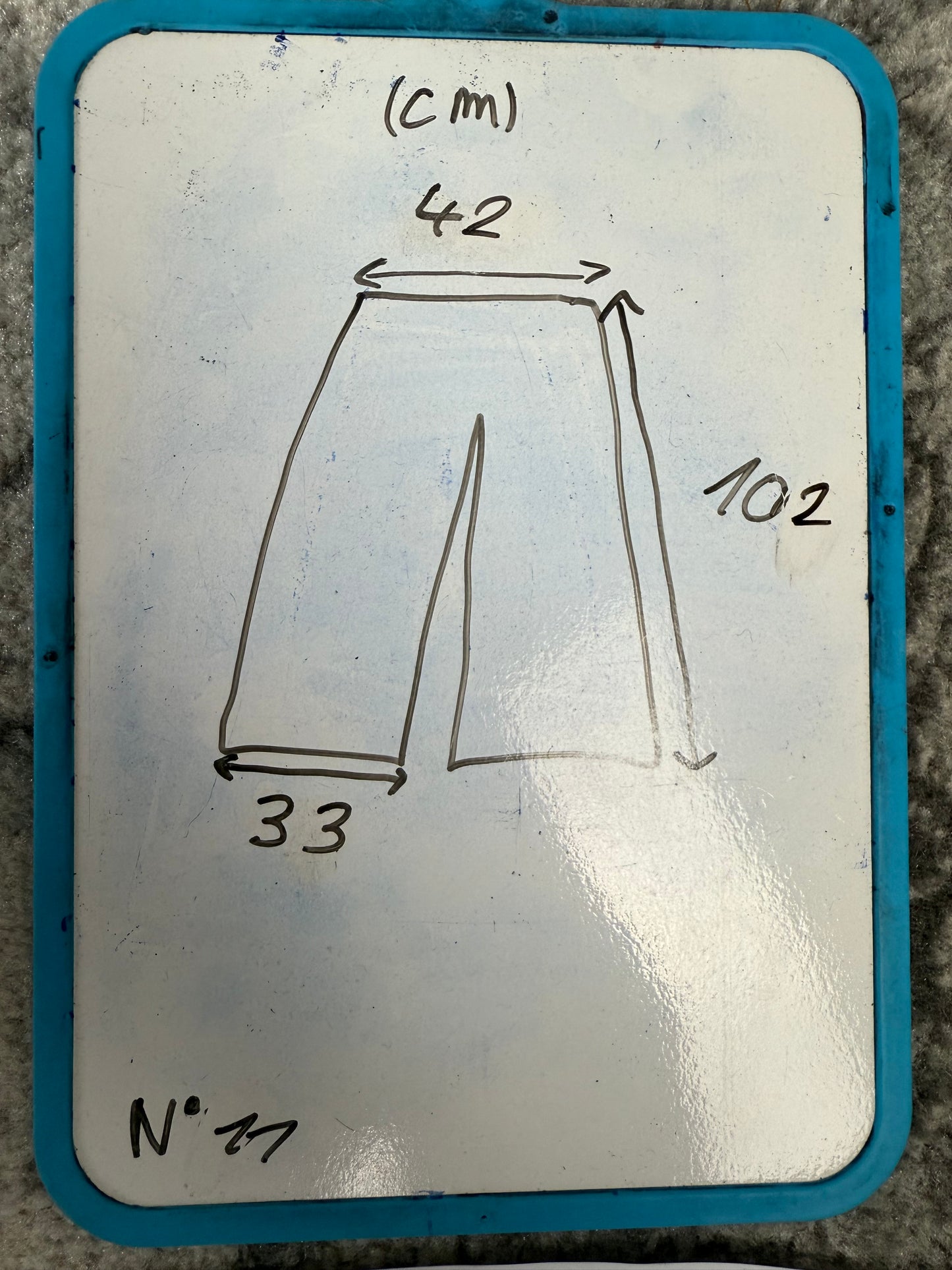 Pantalon baggy en denim upcyclé large style skater streetwear y2k hip-hop 90’s - Pièce unique M n•11