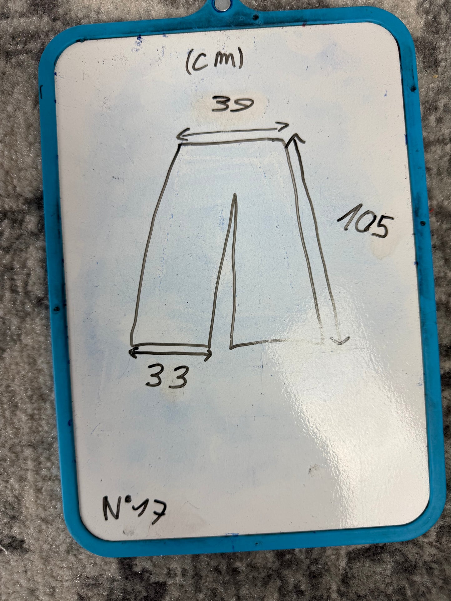 Pantalon baggy en denim upcyclé large style skater streetwear y2k hip-hop 90’s - Pièce unique S n•17