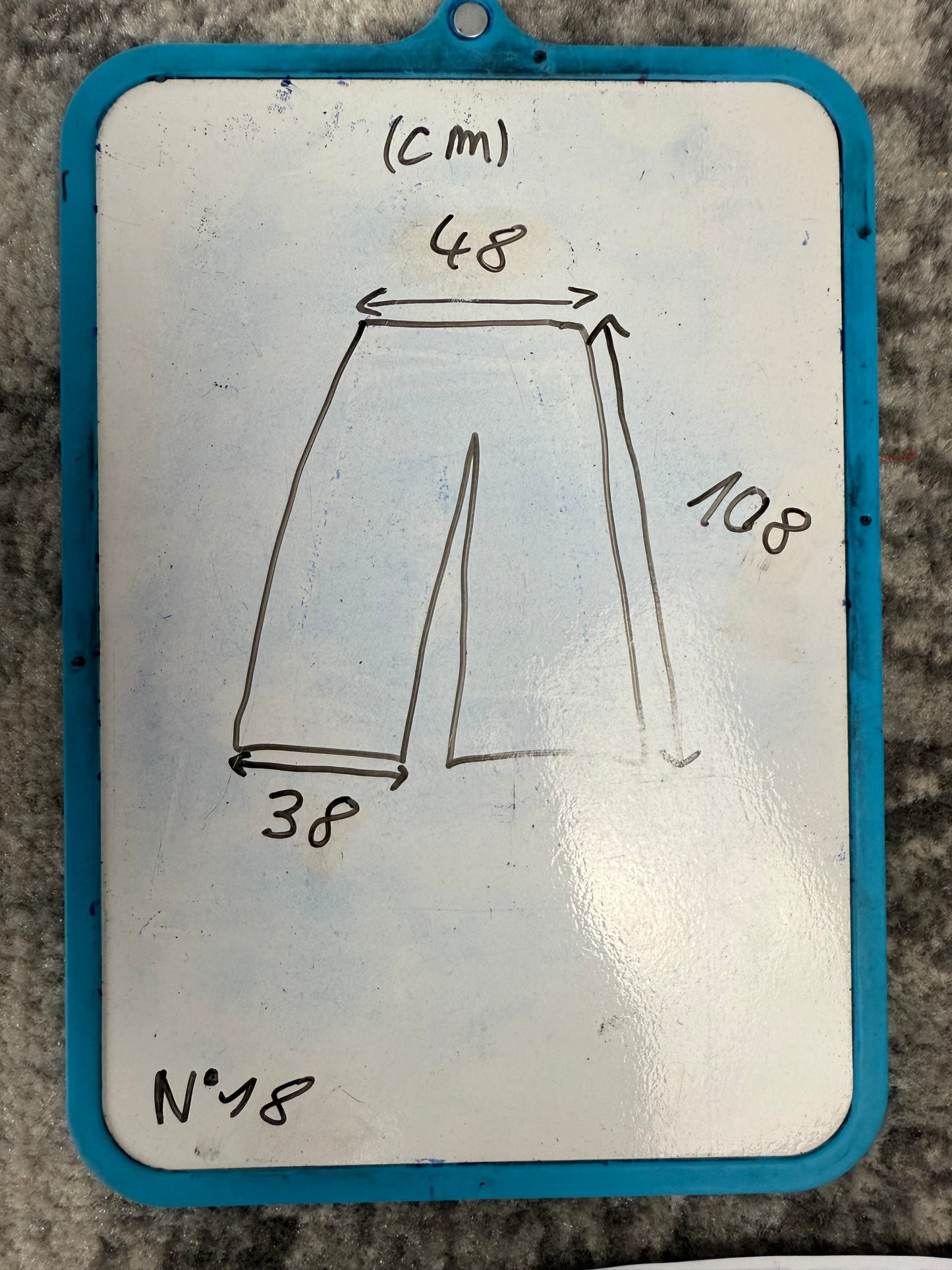 Pantalon baggy en denim upcyclé large style skater streetwear y2k hip-hop 90’s - Pièce unique XXL n•18