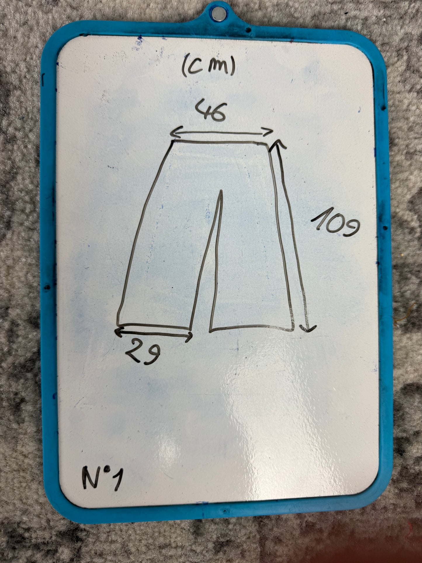 Pantalon baggy en denim upcyclé large style skater streetwear y2k hip-hop 90’s - Pièce unique XL n•1