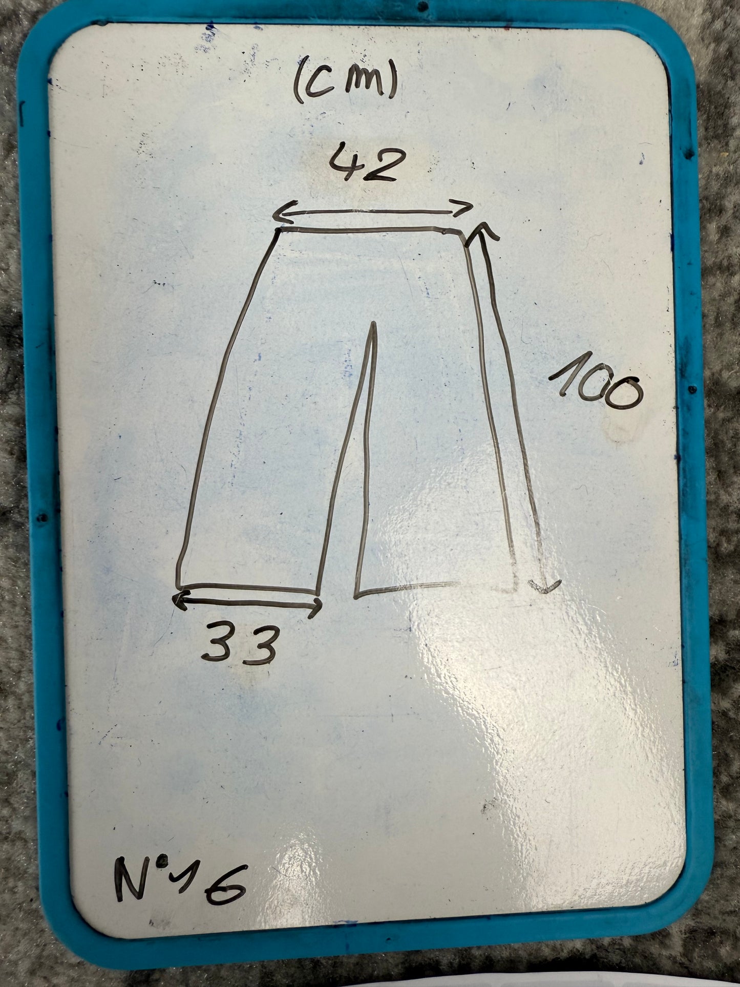 Pantalon baggy en denim upcyclé large style skater streetwear y2k hip-hop 90’s - Pièce unique M n•16