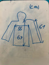 Manteau en tapisserie capuche vintage retravaillée crop à la taille unique  Fait main unisexe