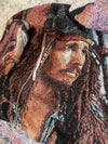 Manteau en tapisserie capuche vintage retravaillée crop à la taille unique  Fait main unisexe