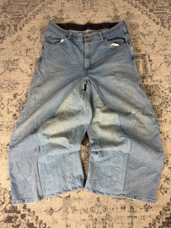 Pantalon baggy jean large skater Japanese balloon streetwear JNCO y2k vintage hip-hop 36US n•59