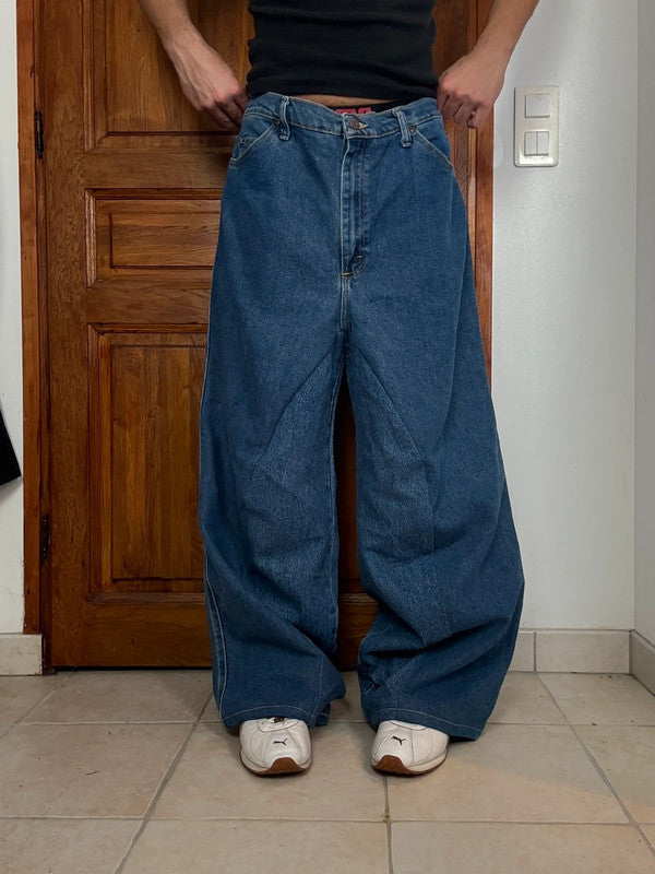 Pantalon baggy jean large skater Japanese balloon streetwear JNCO y2k vintage hip-hop 38US n•4