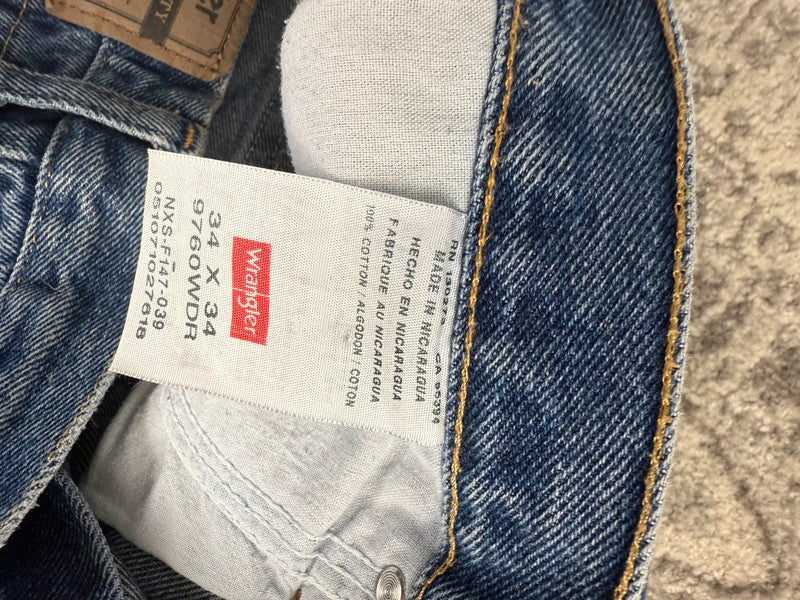 Pantalon baggy jean large skater Japanese balloon streetwear y2k vintage hip-hop 34US n•7