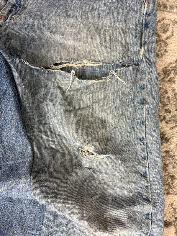 Pantalon baggy jean large skater Japanese balloon streetwear JNCO y2k vintage hip-hop 34US n•63