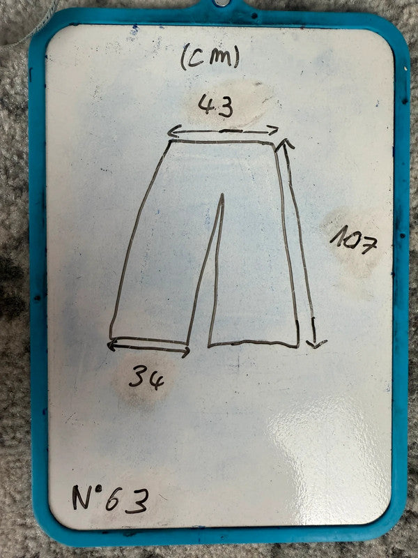 Pantalon baggy jean large skater Japanese balloon streetwear JNCO y2k vintage hip-hop 34US n•63