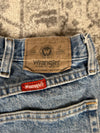 Pantalon baggy jean large skater Japanese balloon streetwear JNCO y2k vintage hip-hop 32US n•65