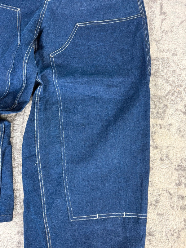 Pantalon baggy jean large skater Japanese double knee streetwear JNCO y2k vintage hip-hop 34US n•146