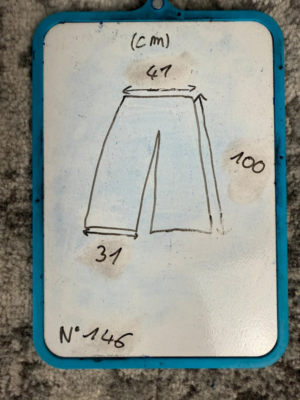 Pantalon baggy jean large skater Japanese double knee streetwear JNCO y2k vintage hip-hop 34US n•146