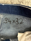 Pantalon baggy jean large skater Japanese double knee streetwear JNCO y2k vintage hip-hop 34US n•146