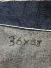Pantalon baggy double knee jean large skater japonais streetwear JNCO y2k vintage hip-hop 36US n•147