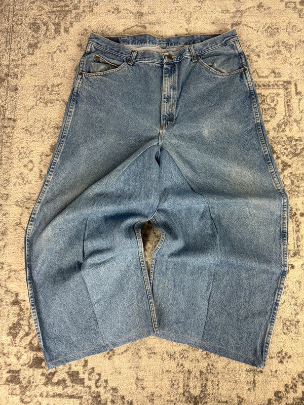 Pantalon baggy jean large skater Japanese balloon streetwear JNCO y2k vintage hip-hop 38US n•117