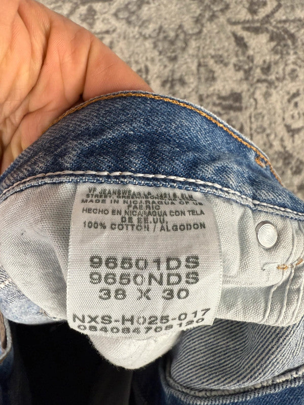 Pantalon baggy jean large skater Japanese balloon streetwear JNCO y2k vintage hip-hop 38US n•117