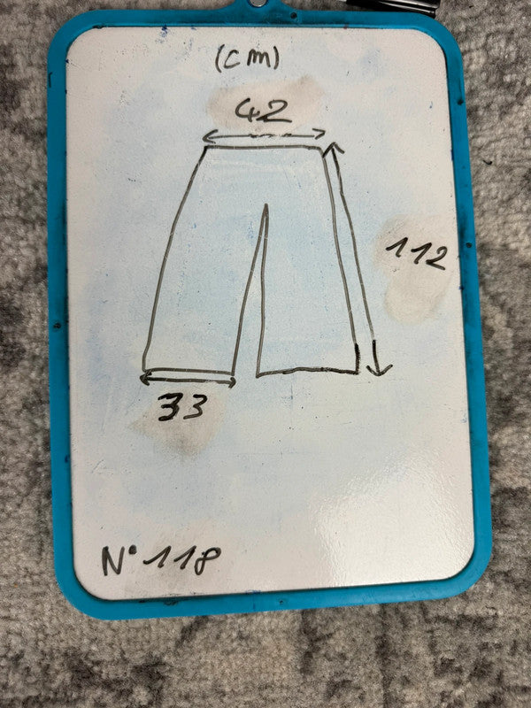 Pantalon baggy jean large skater Japanese balloon streetwear JNCO y2k vintage hip-hop 36US n•118