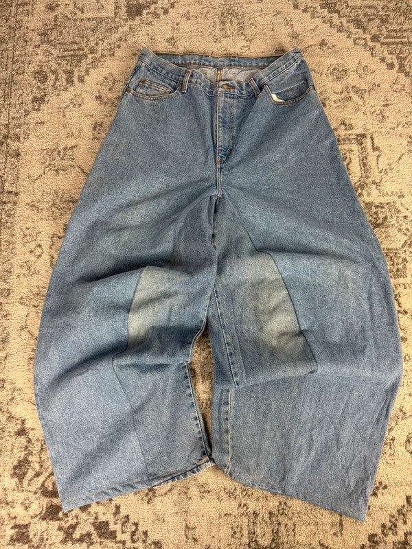 Pantalon baggy jean large skater Japanese balloon streetwear JNCO y2k vintage hip-hop 36US n•118