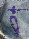 Pantalon baggy jean large skater Japanese balloon streetwear JNCO y2k vintage hip-hop L n•119