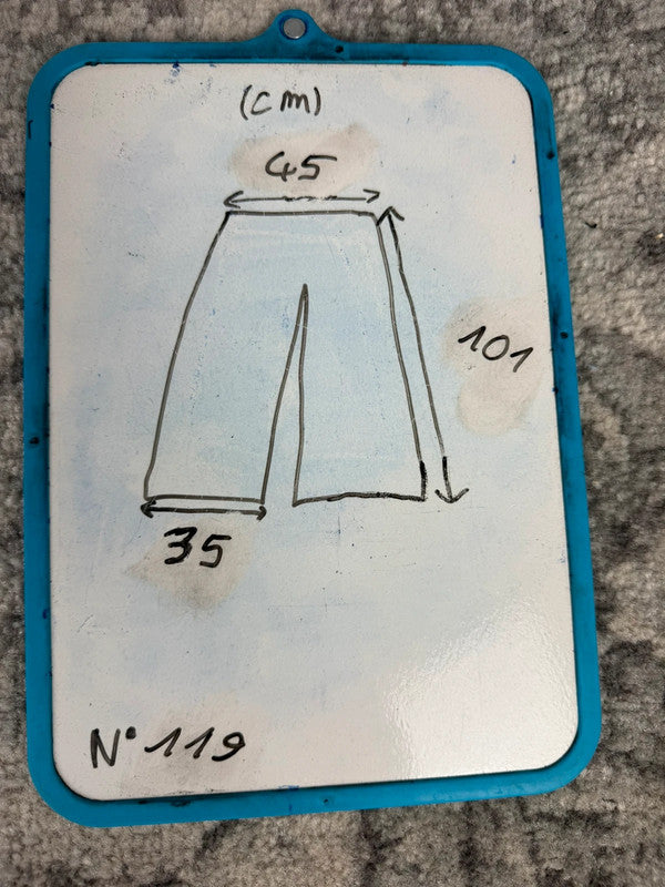 Pantalon baggy jean large skater Japanese balloon streetwear JNCO y2k vintage hip-hop L n•119