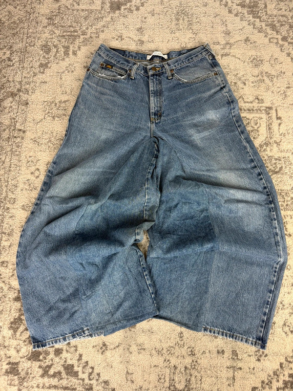 Pantalon baggy jean large skater Japanese balloon streetwear JNCO y2k vintage hip-hop M n•120