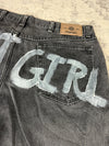 Pantalon baggy jean large skater Ghost girl lil peep balloon streetwear y2k vintage hip-hop L n•186