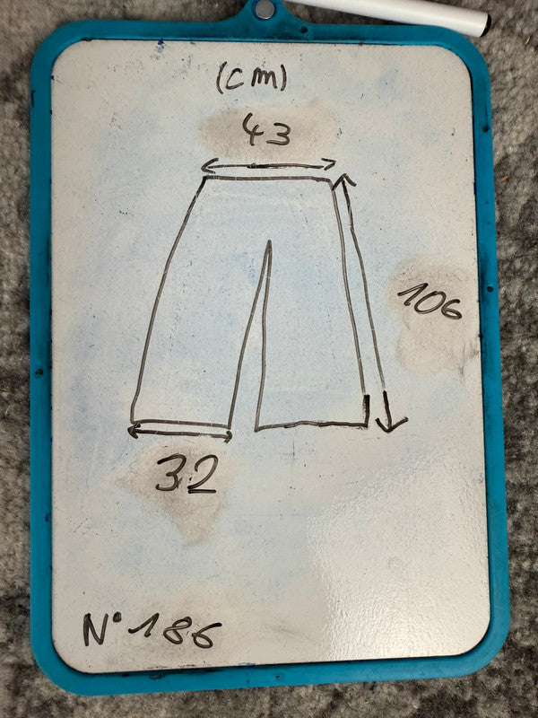 Pantalon baggy jean large skater Ghost girl lil peep balloon streetwear y2k vintage hip-hop L n•186