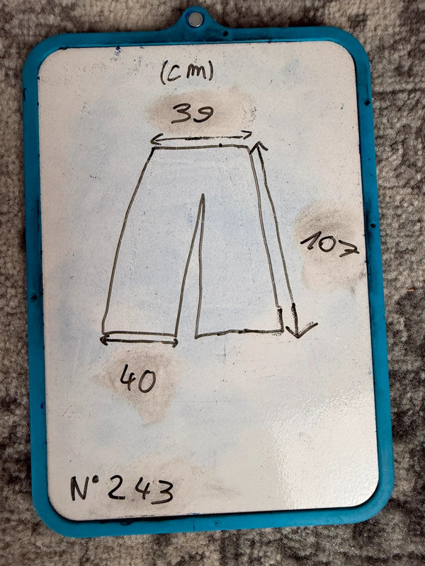 Pantalon baggy jean large skater Japanese balloon streetwear JNCO y2k vintage hip-hop 32US n•247