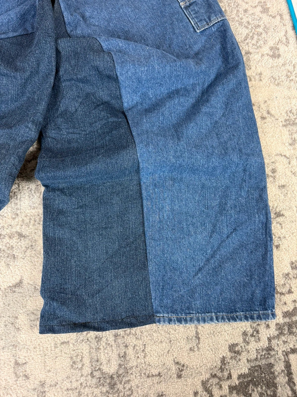 Pantalon baggy jean large skater Japanese balloon streetwear JNCO y2k vintage hip-hop 32US n•247
