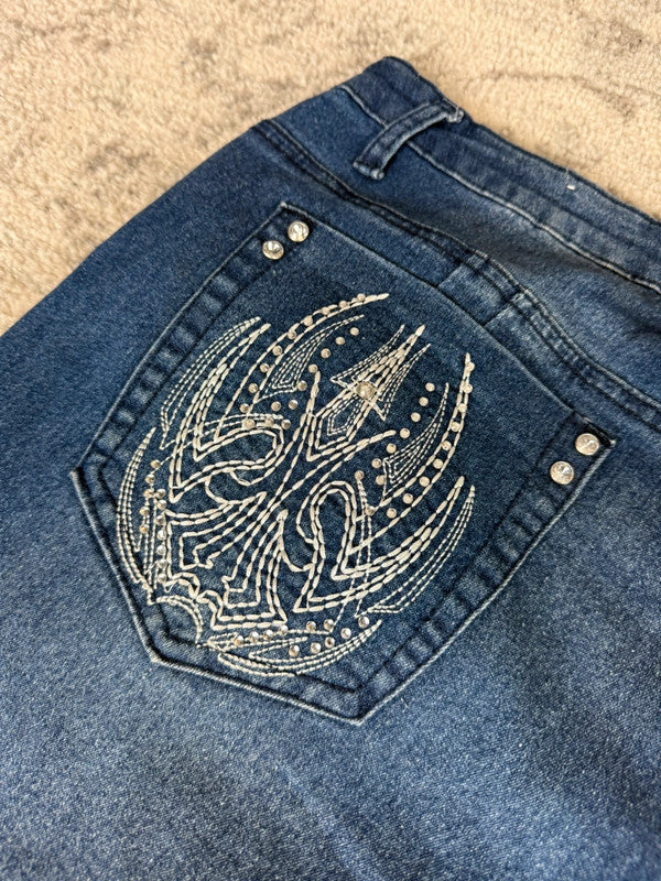 Pantalon baggy jean large skater Japanese balloon streetwear JNCO y2k vintage hip-hop n•276