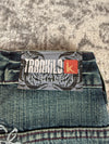 Pantalon baggy jean large skater Japanese balloon streetwear JNCO y2k vintage hip-hop 34US n•265