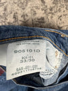 Pantalon baggy jean large skater Japanese balloon streetwear JNCO y2k vintage hip-hop 33US n•11
