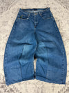 Pantalon baggy jean large skater Japanese balloon streetwear JNCO y2k vintage hip-hop 33US n•11