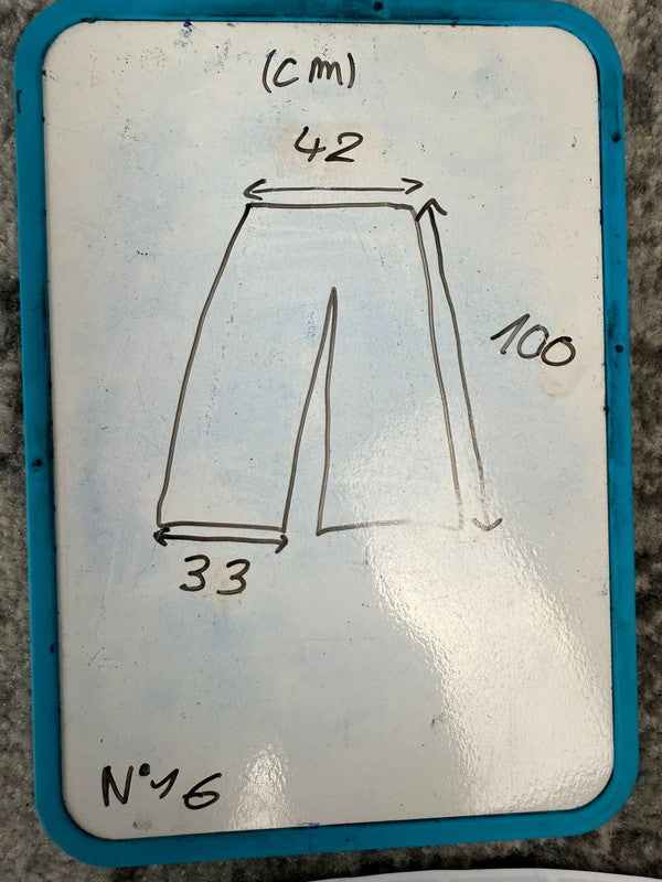 Pantalon baggy jean large skater Japanese balloon streetwear JNCO y2k vintage hip-hop L n•16