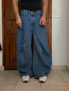 Pantalon baggy jean large skater Japanese balloon streetwear JNCO y2k vintage hip-hop 32US n•17