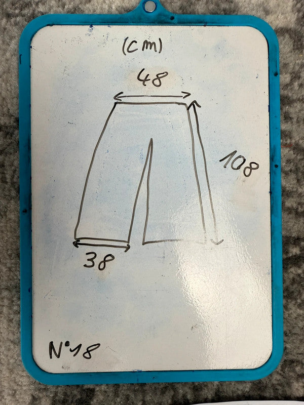 Pantalon baggy jean large skater Japanese balloon streetwear JNCO y2k vintage hip-hop 36US n•18