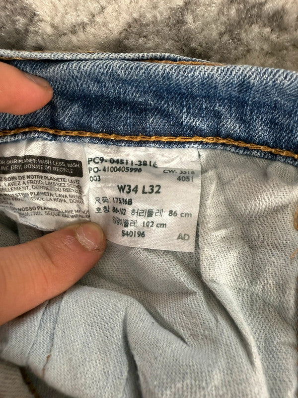 Pantalon baggy jean large skater Japanese balloon streetwear JNCO y2k vintage hip-hop 34US n•19