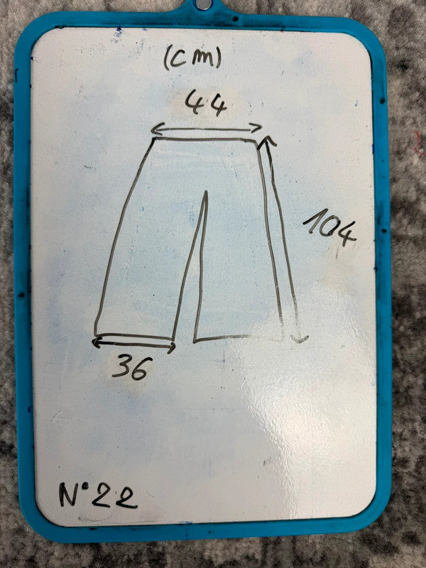 Pantalon baggy jean large skater Japanese balloon streetwear JNCO y2k vintage hip-hop 34US n•22