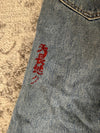 Pantalon baggy jean large skater Japanese balloon streetwear JNCO y2k vintage hip-hop 34US n•22