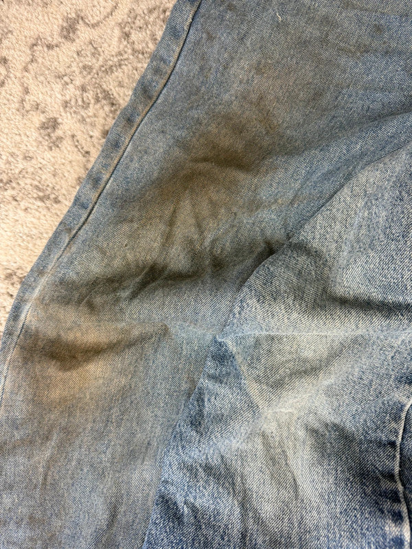 Pantalon baggy jean large skater Japanese balloon streetwear JNCO y2k vintage hip-hop 34US n•22