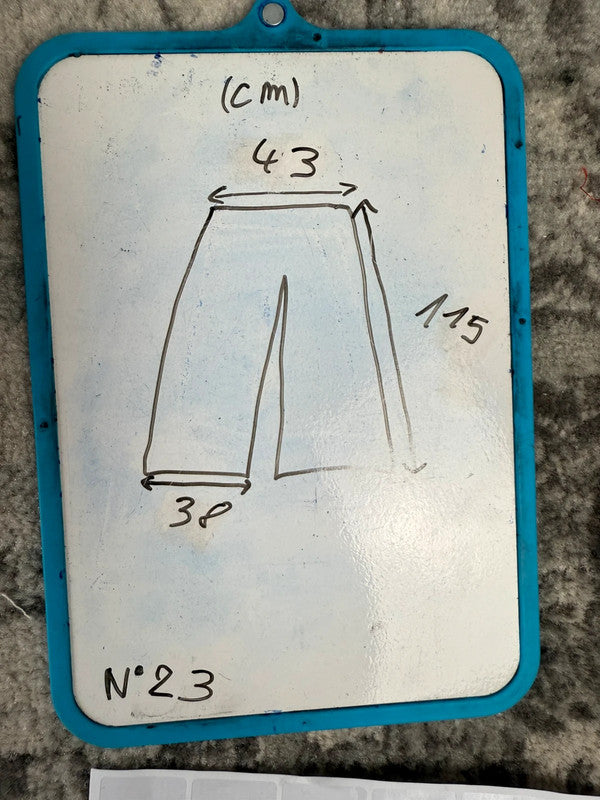 Pantalon baggy jean large skater Japanese balloon streetwear JNCO y2k vintage hip-hop 36US n•23