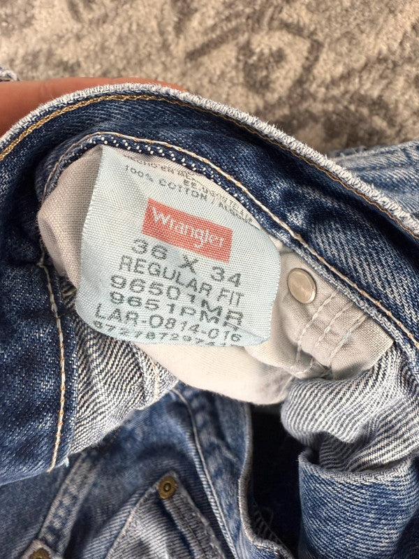 Pantalon baggy jean large skater Japanese balloon streetwear JNCO y2k vintage hip-hop 36US n•23