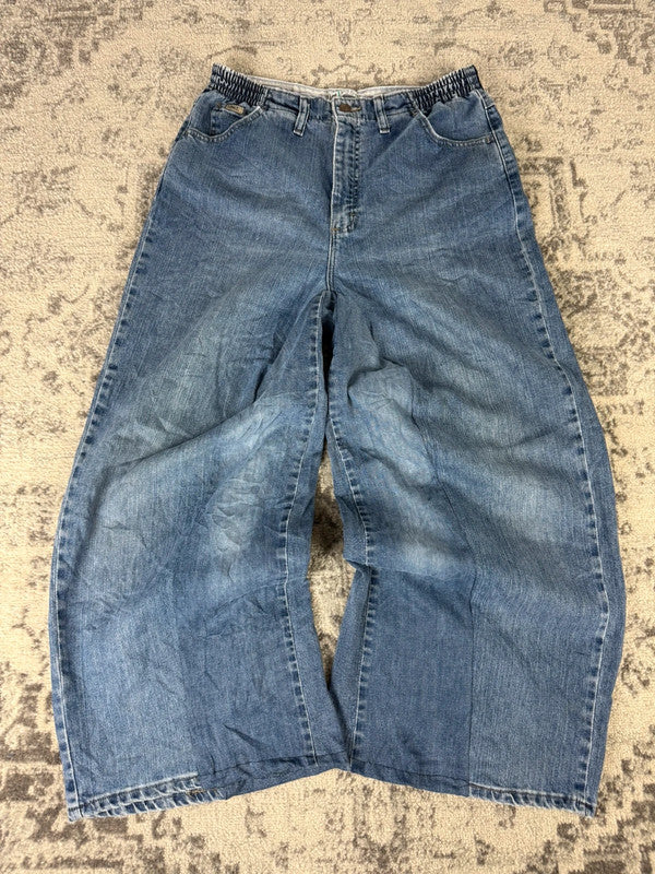 Pantalon baggy jean large skater Japanese balloon streetwear JNCO y2k vintage hip-hop 30US n•25