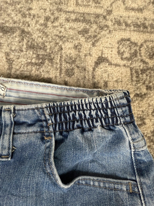 Pantalon baggy jean large skater Japanese balloon streetwear JNCO y2k vintage hip-hop 30US n•25