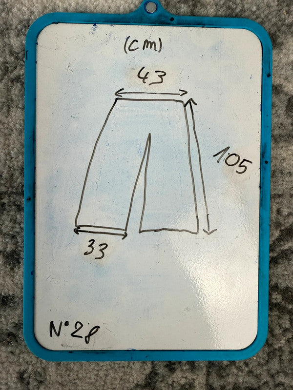 Pantalon baggy jean large skater Japanese balloon streetwear JNCO y2k vintage hip-hop 35US n•28