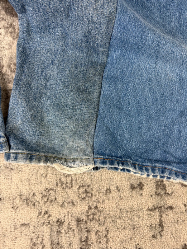 Pantalon baggy jean large skater Japanese balloon streetwear JNCO y2k vintage hip-hop 35US n•28