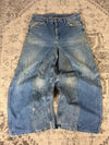 Pantalon baggy jean large skater Japanese balloon streetwear JNCO y2k vintage hip-hop 35US n•28